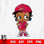 St Louis Cardinals Betty Boop MLB 3 Svg Eps Dxf Png File, MLB svg, Digital Download, Instant Download