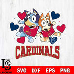 St Louis Cardinals Bluey & Bingo 10 Svg Eps Dxf Png File, MLB svg, Digital Download, Instant Download