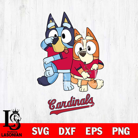 St Louis Cardinals Bluey Chilli Dance Mode Svg Eps Dxf Png File, Digital Download, Instant Download