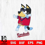 St Louis Cardinals Bluey Dad Dance Svg Eps Dxf Png File, Digital Download, Instant Download