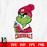 St Louis Cardinals Boujee Grinch Christmas Cut Files Cricut, Svg Dxf Eps Png file , Silhouette