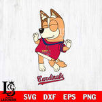 St Louis Cardinals Chilli Dance Sport Svg Eps Dxf Png File, Digital Download, Instant Download