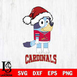 St Louis Cardinals Christmas Bluey Hat Cricut , Christmas Svg , Bluey svg , Digital Download, dxf eps png pdf file