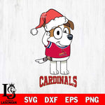 St Louis Cardinals Christmas Bluey Jack Sport Cricut , Christmas Svg , Bluey svg , Digital Download, dxf eps png pdf file