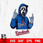 St Louis Cardinals Ghostface Svg Eps Dxf Png File, Digital Download, Instant Download