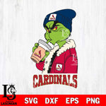 St Louis Cardinals Grinch Bougie Football Svg Eps Dxf Png File, Digital Download, Instant Download