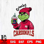 St Louis Cardinals Grinchy Bougie Christmas Cut Files Cricut, Svg Dxf Eps Png file , Silhouette