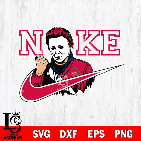 St Louis Cardinals Michael Myers Nike Svg Eps Dxf Png File, Digital Download, Instant Download