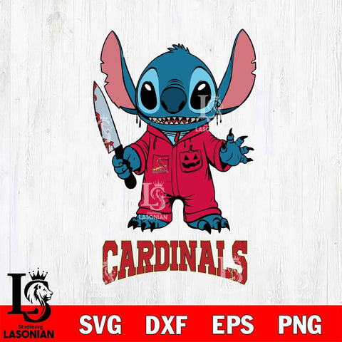 St Louis Cardinals Stitch Horror 2 Svg Eps Dxf Png File, MLB svg, Digital Download, Instant Download