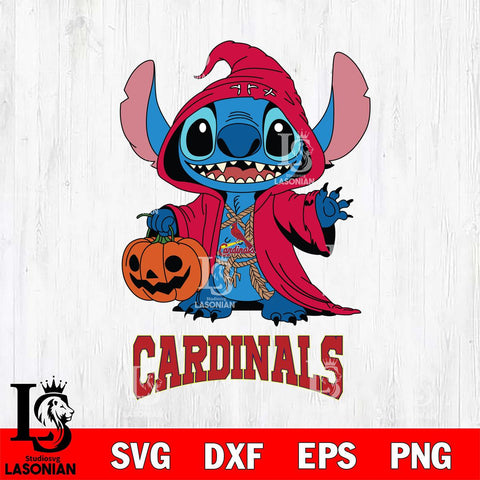 St Louis Cardinals Stitch Horror Svg Eps Dxf Png File, MLB svg, Digital Download, Instant Download