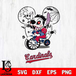 St Louis Cardinals Stitch Jigsaws Halloween Svg Eps Dxf Png File, Digital Download, Instant Download