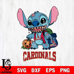 St Louis Cardinals Stitch Zombie Svg Eps Dxf Png File, MLB svg, Digital Download, Instant Download