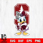 Stanford Cardinal Fancy Daisy Duck Disney Svg Eps Dxf Png File, Digital Download, Instant Download