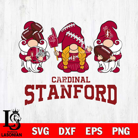 Stanford Cardinal 3 Gnomes Football Svg Eps Dxf Png File, Digital Download, Instant Download