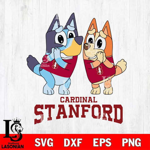 Stanford Cardinal Bluey & Bingo 5 Svg Eps Dxf Png File, NCAA svg, Digital Download, Instant Download