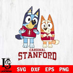 Stanford Cardinal Bluey & Bingo 6 Svg Eps Dxf Png File, NCAA svg, Digital Download, Instant Download