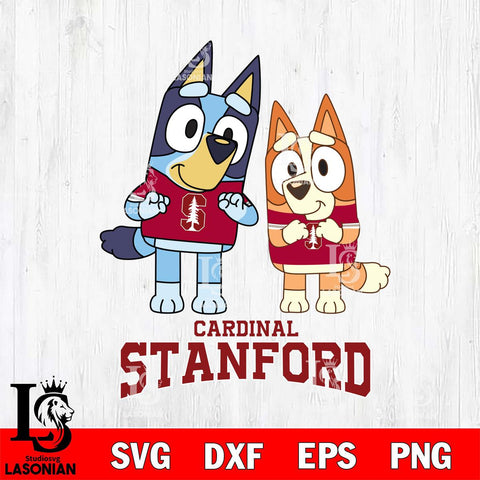 Stanford Cardinal Bluey & Bingo 6 Svg Eps Dxf Png File, NCAA svg, Digital Download, Instant Download