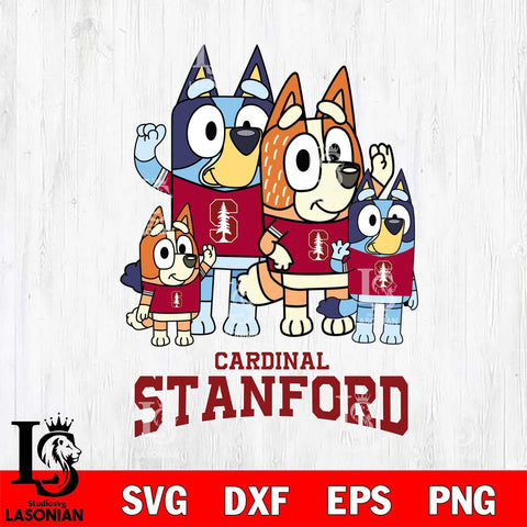 Stanford Cardinal Bluey & Bingo 7 Svg Eps Dxf Png File, NCAA svg, Digital Download, Instant Download