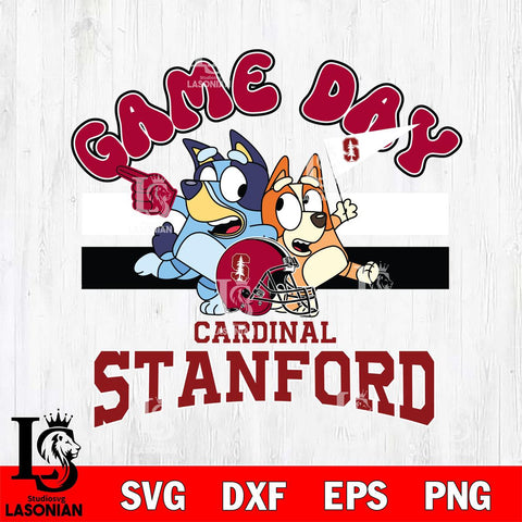 Stanford Cardinal Bluey & Bingo 9 Svg Eps Dxf Png File, NCAA svg, Digital Download, Instant Download