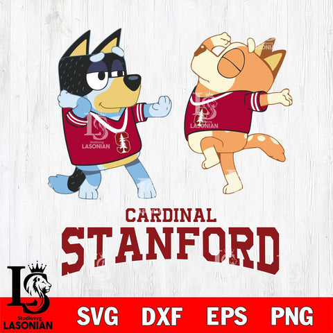 Stanford Cardinal Bluey Dance Svg Eps Dxf Png File, Digital Download, Instant Download