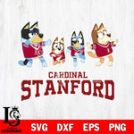 Stanford Cardinal Bluey Dance Mode Squats Svg Eps Dxf Png File, Digital Download, Instant Download