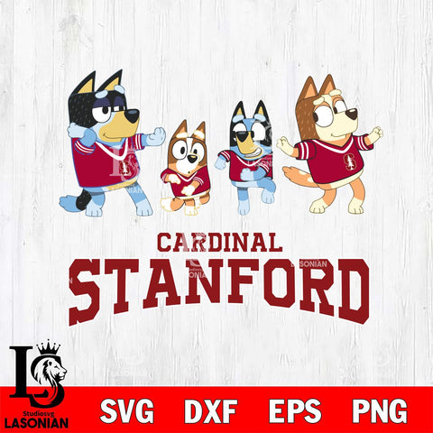 Stanford Cardinal Bluey Dance Mode Squats Svg Eps Dxf Png File, Digital Download, Instant Download