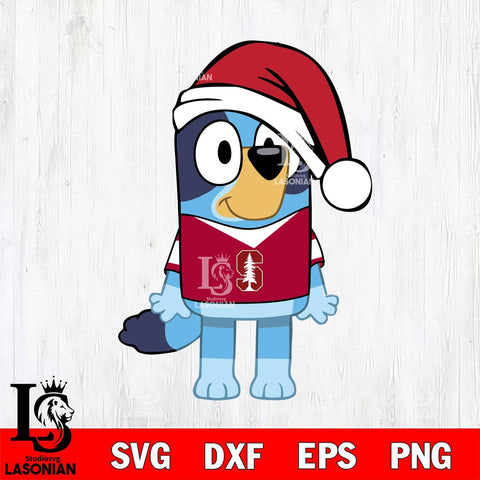 Stanford Cardinal Bluey Dog Christmas Svg Eps Dxf Png File, Digital Download, Instant Download