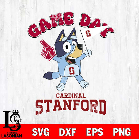 Stanford Cardinal Bluey Game Day Svg Eps Dxf Png File, Digital Download, Instant Download