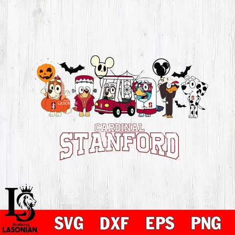 Stanford Cardinal Bluey Halloween Svg Eps Dxf Png File, Digital Download, Instant Download