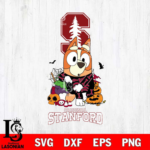 Stanford Cardinal Bluey Halloween NCAA Svg Eps Dxf Png File, Digital Download, Instant Download