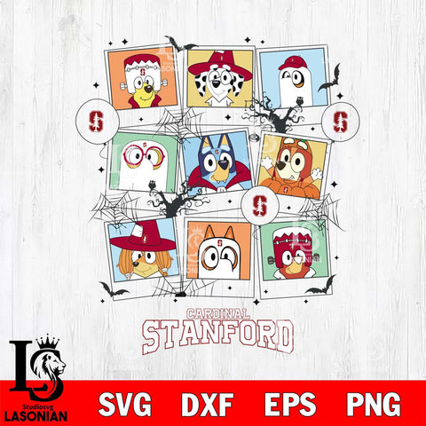 Stanford Cardinal Bluey Halloween Sport Svg Eps Dxf Png File, Digital Download, Instant Download