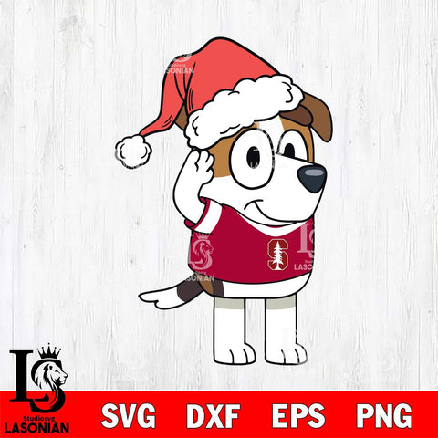 Stanford Cardinal Bluey Jack Christmas Svg Eps Dxf Png File, Digital Download, Instant Download