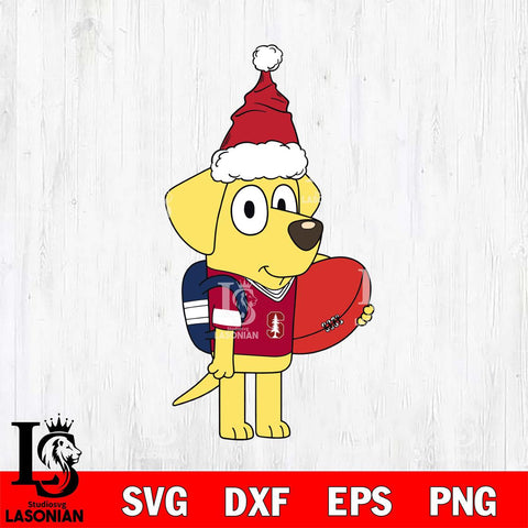 Stanford Cardinal Bluey Lucky Christmas Svg Eps Dxf Png File, Digital Download, Instant Download