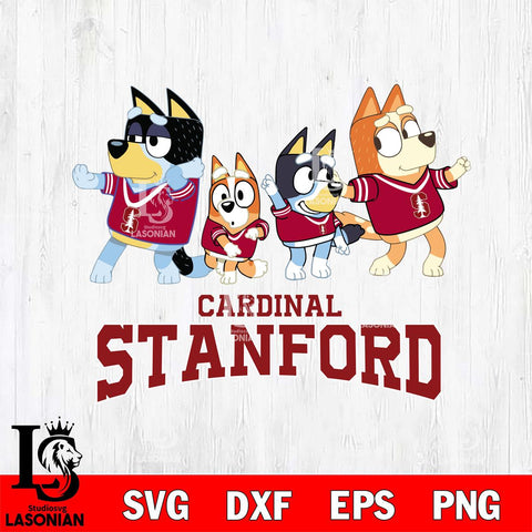 Stanford Cardinal Bluey Mode Dance Squats Svg Eps Dxf Png File, Digital Download, Instant Download