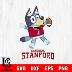 Stanford Cardinal Bluey Sport Football Svg Eps Dxf Png File,NCAA Svg Files,Bluey svg ,Digital Download ,Instant Download, Cricut File