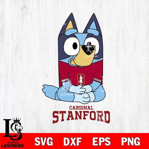 Stanford Cardinal Bluey Styles Football Svg Eps Dxf Png File,NCAA Svg Files,Bluey svg ,Digital Download ,Instant Download, Cricut File