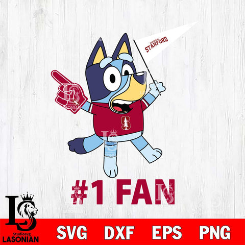 Stanford Cardinal Bluey #1 Fan Svg Eps Dxf Png File,NCAA Svg Files,Bluey svg ,Digital Download ,Instant Download, Cricut File