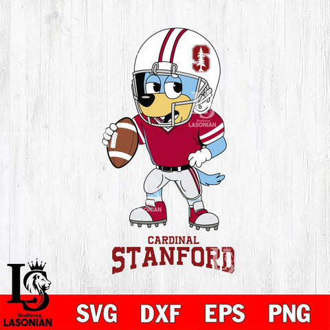 Stanford Cardinal Bluey rugby Svg Eps Dxf Png File, Digital Download ,Instant Download, Cricut File