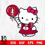 Stanford Cardinal Cute Hello Kitty 2 Svg Eps Dxf Png File, Digital Download, Instant Download