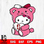 Stanford Cardinal Cute Hello Kitty 3 Svg Eps Dxf Png File, Digital Download, Instant Download