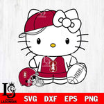 Stanford Cardinal Cute Hello Kitty Football 4 Svg Eps Dxf Png File, NCAA svg, Digital Download, Instant Download