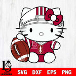 Stanford Cardinal Cute Hello Kitty Football 5 Svg Eps Dxf Png File, NCAA svg, Digital Download, Instant Download