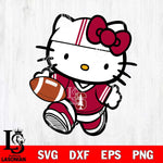 Stanford Cardinal Cute Hello Kitty Football 9 Svg Eps Dxf Png File, NCAA svg, Digital Download, Instant Download