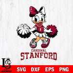 Stanford Cardinal Daisy Duck Cheerleader Disney, Svg Eps Dxf Png File, Digital Download