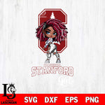 Stanford Cardinal Fan Girl Svg Eps Dxf Png File, Digital Download, Instant Download