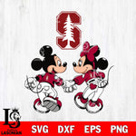 Stanford Cardinal Fan Minnie And Mickey Love Svg Eps Dxf Png File, Digital Download, Instant Download