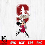 Stanford Cardinal Fancy Minnie Svg Eps Dxf Png File, Digital Download, Instant Download