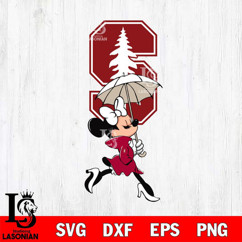 Stanford Cardinal Fancy Minnie Svg Eps Dxf Png File, Digital Download, Instant Download