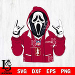 Stanford Cardinal Ghostface Scream Football Halloween Svg Eps Dxf Png File, NCAA svg, Digital Download, Instant Download