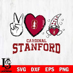 Stanford Cardinal Gnomes Peace & Love Svg Eps Dxf Png File, Digital Download, Instant Download